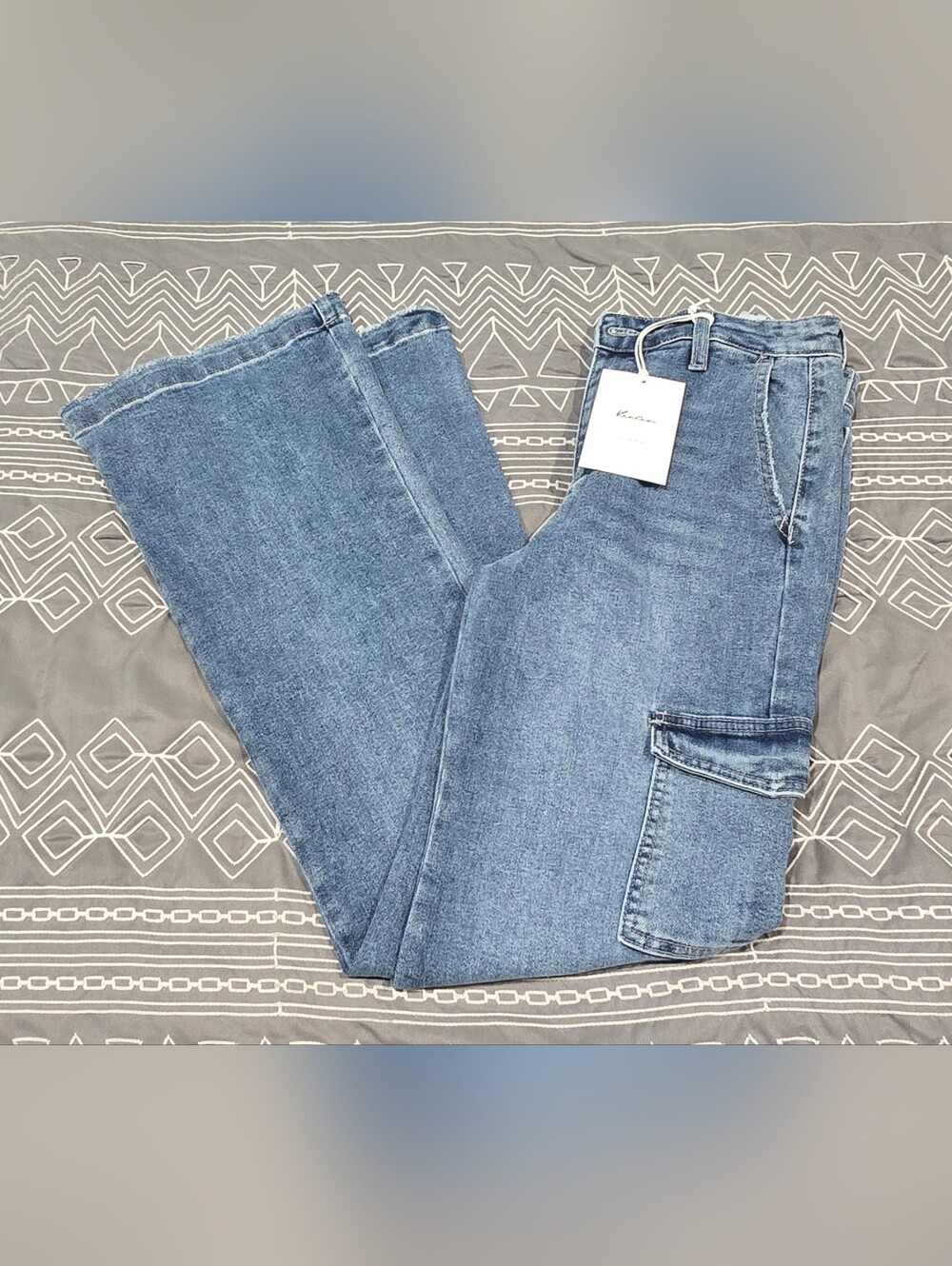 KanCan Light Blue Wide Leg Flare Jeans